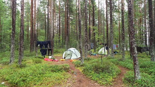 Палаточный лагерь.